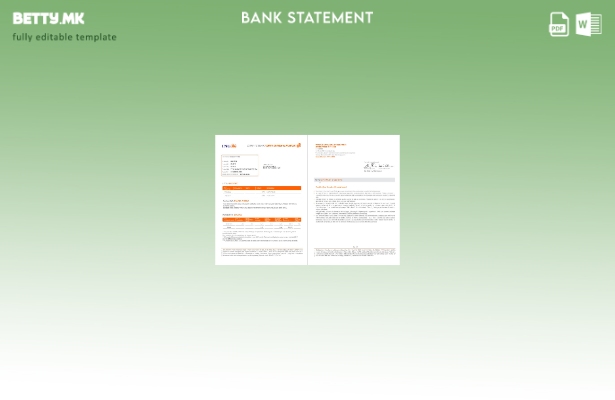 модерен стил Италија ING шаблон за збор страници за извод од банка